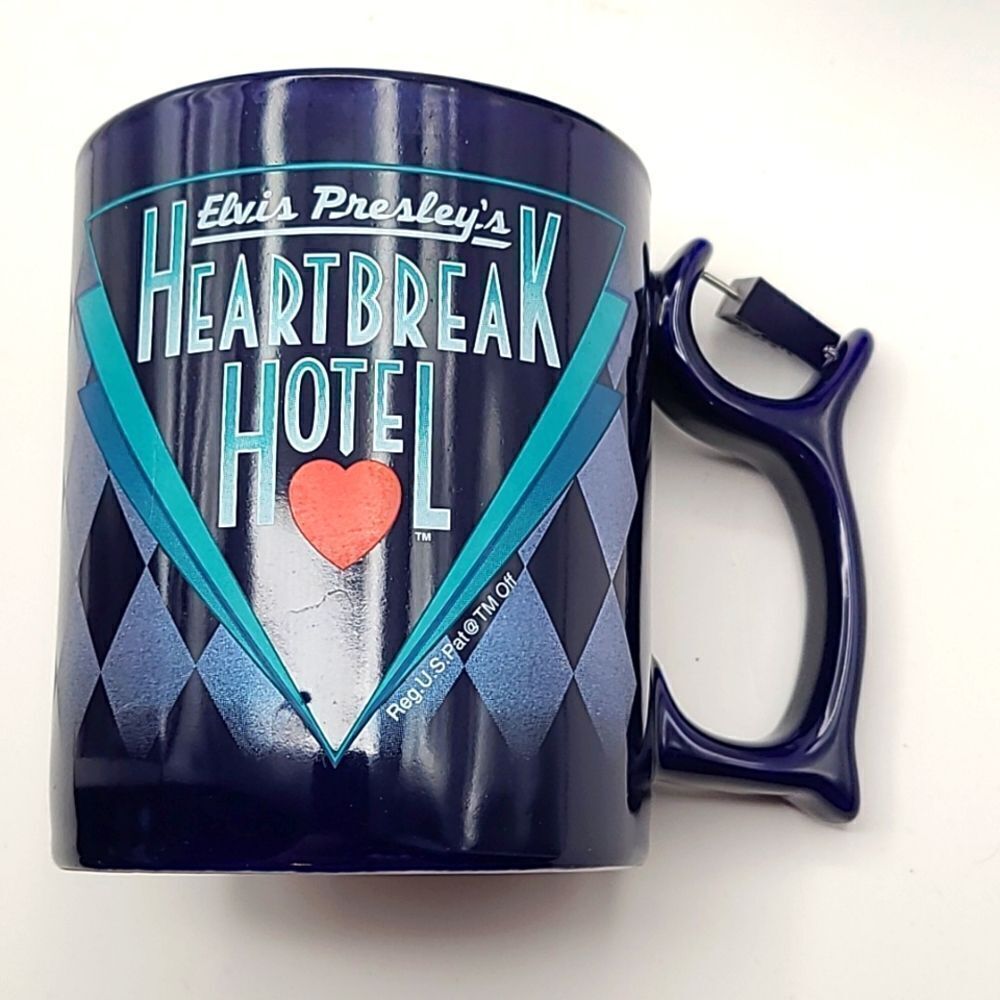 Elvis Presley Heartbreak Hotel Coffee Mugs, Set of 2 - Picture 3 of 9